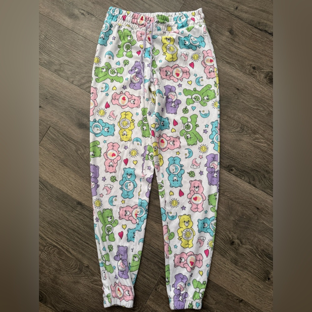 Care Bears Pajama Pants with Yellow and Green Accents